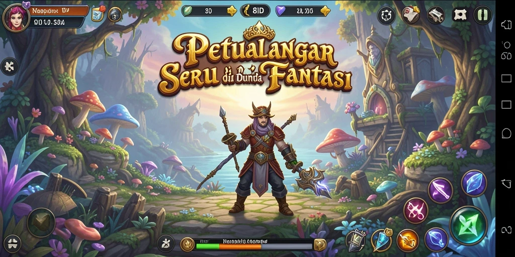 Gameplay penuh aksi dan eksplorasi di dunia petualangan 8ID.