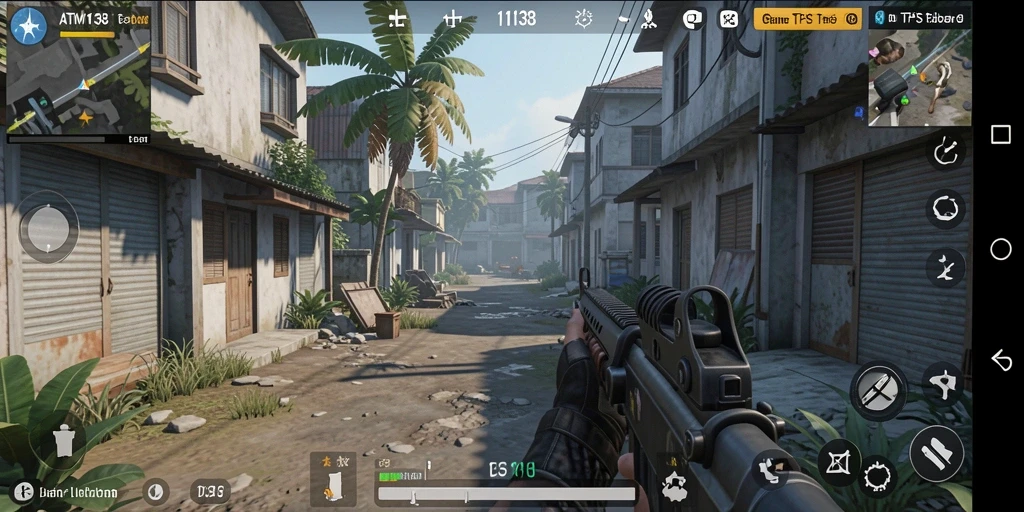 Tampilan menarik dari gameplay <strong>ATM138</strong> dalam aksi TPS.