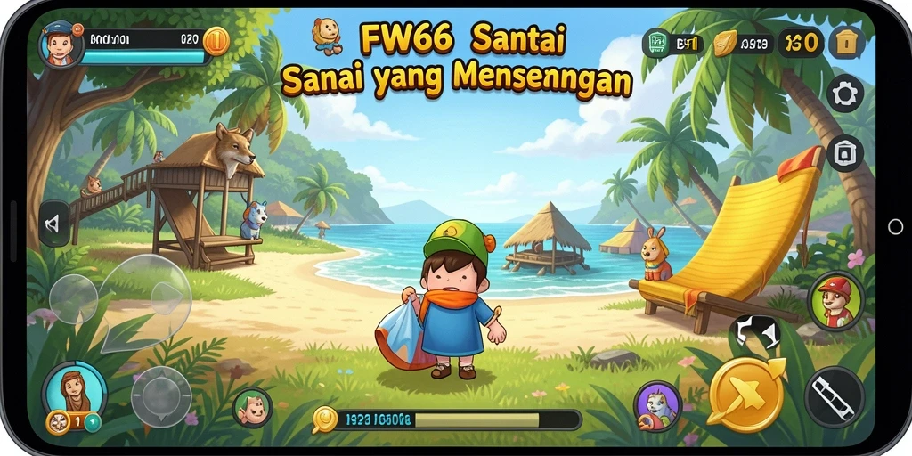 Tangkapan layar gameplay FW66 yang ceria dan menghibur.