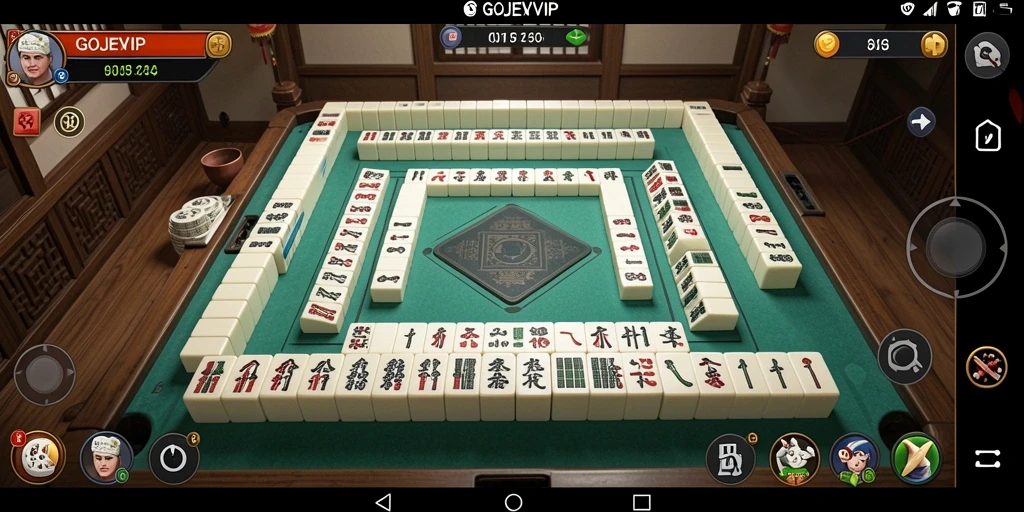 Tampilan permainan Mahjong yang menarik dan interaktif di GOJEKVIP.