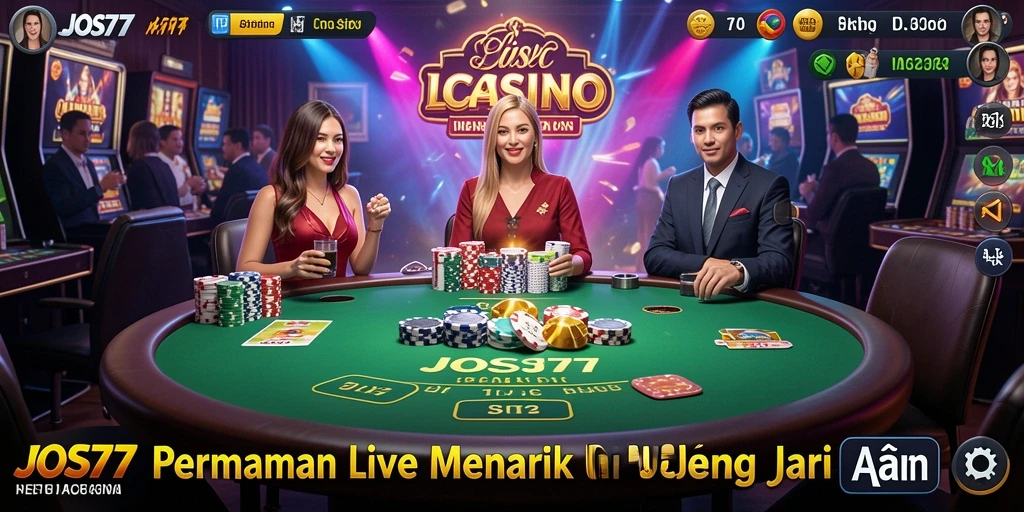 Tampilan gameplay Live Casino yang mengasyikkan dan interaktif.