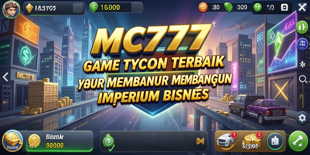 Screenshot utama MC777 menampilkan gameplay Tycoon yang mendebarkan.
