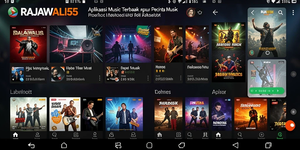 Screenshot menunjukkan pengalaman bermain musik yang interaktif dan menyenangkan.