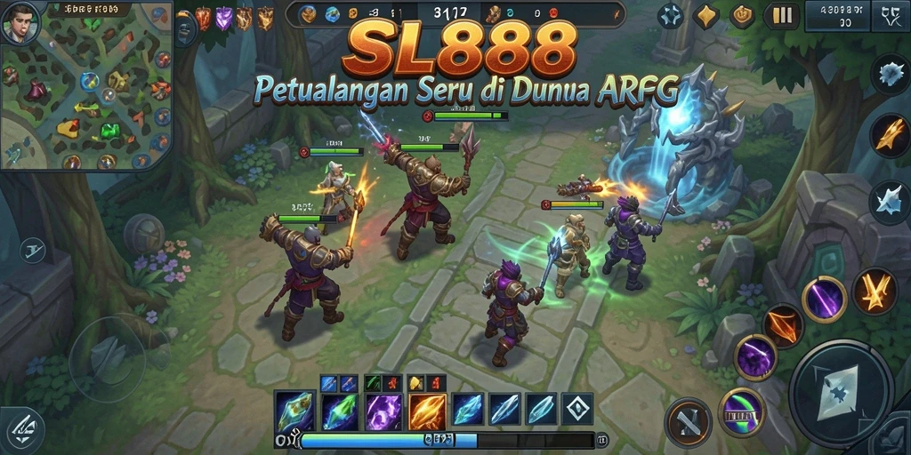 Tampilan seru SL888 dengan aksi pertempuran ARPG yang mendebarkan.