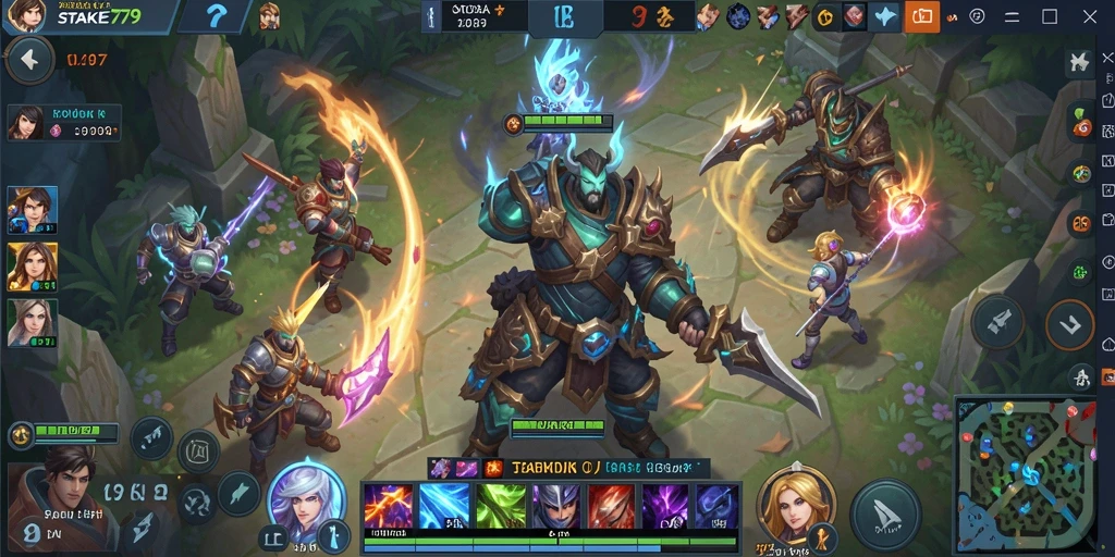 Tampilan gameplay seru <strong>STAKE779</strong> dengan karakter unik dan aksi mendebarkan.