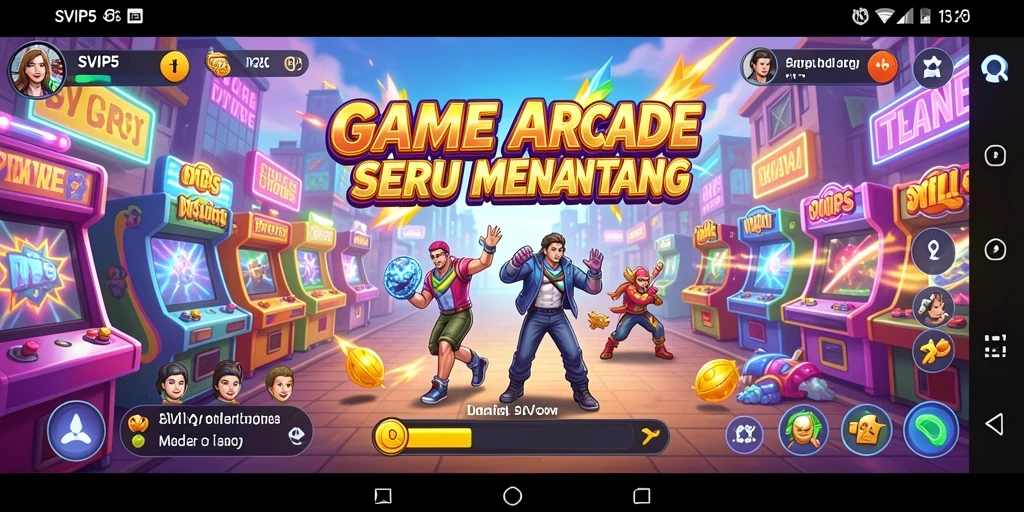 Tangkapan layar gameplay SVIP5 yang penuh warna dan mendebarkan.