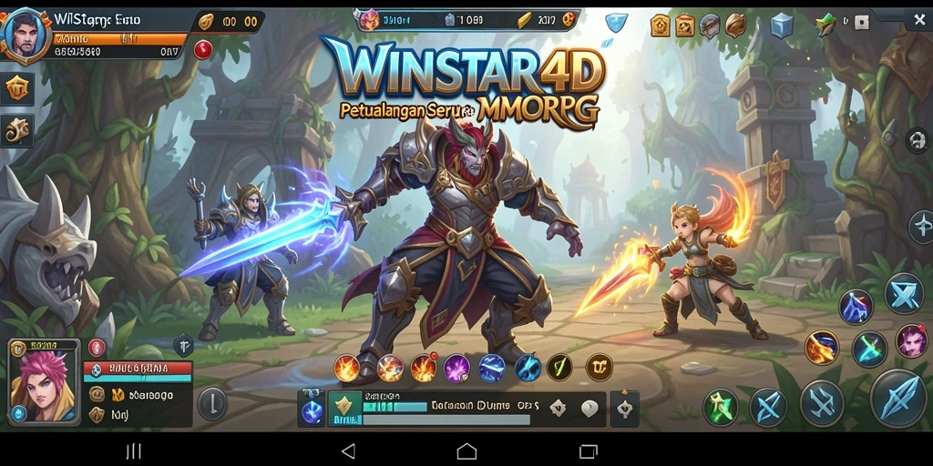 Gameplay mendebarkan di dunia fantasi WINSTAR4D.